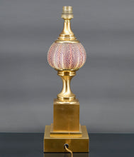 Charger l'image dans la galerie, Lampe Maison Charles, Oursin rose et bronze doré, France, Circa 1960