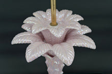将图片加载到图库查看器,Lampe Palmier en céramique rose nacrée, Italie, circa 1960