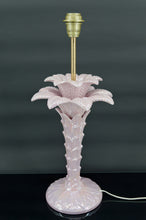 将图片加载到图库查看器,Lampe Palmier en céramique rose nacrée, Italie, circa 1960