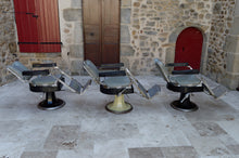 将图片加载到图库查看器,Lot de 3 fauteuils Art Deco de coiffeur / barbier, WITUB, France, circa 1940