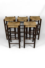Charger l'image dans la galerie, Lot de 5 tabourets de bar dans le style de Charlotte Perriand, Mid-Century, France