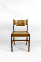 将图片加载到图库查看器,Lot de 6 chaises brutalistes en Orme avec assises paillées, Maison Regain, Circa 1960