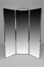 将图片加载到图库查看器,Miroir triptyque gainé de cuir provenant des Ateliers de Coco Chanel, Art Deco, France, Circa 1930