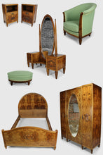 将图片加载到图库查看器,Chambre complète Art Déco par les Ateliers Gauthier-Poinsignon, 7 éléments, circa 1920-1930
