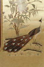 将图片加载到图库查看器,Paravent japonisant Louis XV, "Aux oiseaux", France, Circa 1880