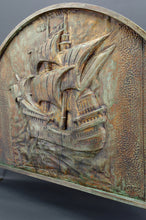 将图片加载到图库查看器,Pare-feu / cache-cheminée / paravent au Galion, Art Deco, Circa 1920