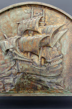 将图片加载到图库查看器,Pare-feu / cache-cheminée / paravent au Galion, Art Deco, Circa 1920