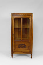 将图片加载到图库查看器,Vitrine / bibliothèque Art Déco en noyer, France, Circa 1920