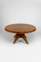 将图片加载到图库查看器,Table basse ronde Art Déco en érable, France, vers 1940