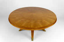 将图片加载到图库查看器,Table basse ronde Art Déco en érable, France, vers 1940