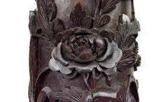 将图片加载到图库查看器,Importante colonne / sellette haute asiatique en bois sculpté, circa 1880, Indochine
