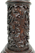 将图片加载到图库查看器,Importante colonne / sellette haute asiatique en bois sculpté, circa 1880, Indochine