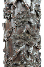 将图片加载到图库查看器,Importante colonne / sellette haute asiatique en bois sculpté, circa 1880, Indochine