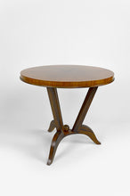 将图片加载到图库查看器,Guéridon Rond Art Déco en Trompe-l'Oeil attribué à Jules Leleu, France, vers 1930