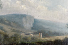 将图片加载到图库查看器,Peinture Italienne du XIXe, scène lacustre