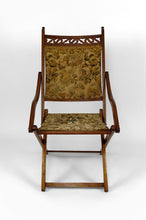 将图片加载到图库查看器,Chaise pliante "safari" victorienne, Royaume-Uni, Arts & Crafts, circa 1880