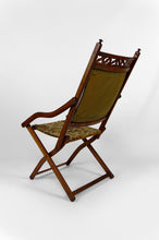 将图片加载到图库查看器,Chaise pliante "safari" victorienne, Royaume-Uni, Arts & Crafts, circa 1880