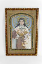 将图片加载到图库查看器,Lithographie Sainte Thérèse de Lisieux par Edgard Maxence, 1927