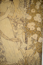 将图片加载到图库查看器,Paire de tapisseries Art Nouveau "La Fête du Printemps" par Eugène Grasset, 1900