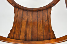 将图片加载到图库查看器,Fauteuil curule Néo Renaissance en noyer sculpté