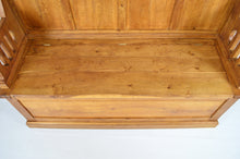 将图片加载到图库查看器,Banc-coffre / vestiaire Italien en chêne sculpté