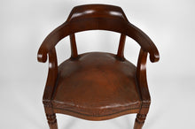 将图片加载到图库查看器,Fauteuil de bureau à crosses style Napoléon III, circa 1880