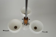 Load image into Gallery viewer, Lustre Moderniste en laiton chromé