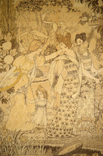 将图片加载到图库查看器,Paire de tapisseries Art Nouveau "La Fête du Printemps" par Eugène Grasset, 1900