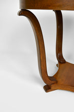 将图片加载到图库查看器,Guéridon rond Art Déco en placage de noyer, circa 1930