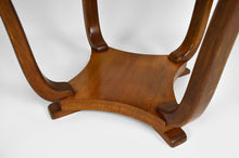 将图片加载到图库查看器,Guéridon rond Art Déco en placage de noyer, circa 1930