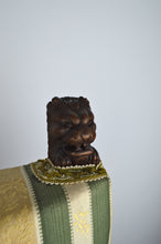 将图片加载到图库查看器,Fauteuil Néo-Renaissance en noyer à têtes de lions