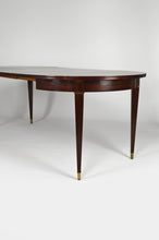 将图片加载到图库查看器,Table ronde Art Déco en acajou par Jacques Adnet vers 1940