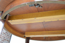 将图片加载到图库查看器,Table ronde Art Déco en acajou par Jacques Adnet vers 1940