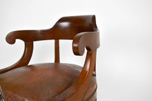 将图片加载到图库查看器,Fauteuil de bureau à crosses style Napoléon III, circa 1880