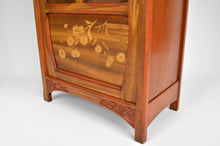 将图片加载到图库查看器,Vitrine Art Nouveau par Gauthier-Poinsignon en acajou sculpté et marqueté, vers 1910