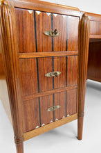 将图片加载到图库查看器,Important Bureau Art Déco en palissandre, nacre et ébène, France, circa 1920