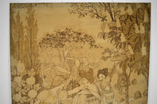 将图片加载到图库查看器,Paire de tapisseries Art Nouveau "La Fête du Printemps" par Eugène Grasset, 1900