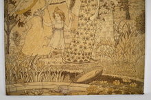 将图片加载到图库查看器,Paire de tapisseries Art Nouveau "La Fête du Printemps" par Eugène Grasset, 1900