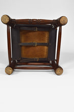 将图片加载到图库查看器,Chaise basse Moderniste en bois et cuir