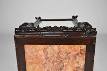 将图片加载到图库查看器,Guéridon asiatique sculpté de dragons et de fleurs, XIXe