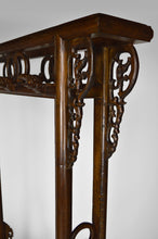 将图片加载到图库查看器,Vestiaire / porte manteau asiatique en bois sculpté de dragons