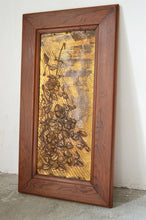 将图片加载到图库查看器,Panneau floral Art Nouveau en laiton, vers 1900