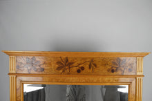 将图片加载到图库查看器,Miroir Art Nouveau marqueté aux marronniers, vers 1900