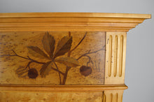 将图片加载到图库查看器,Miroir Art Nouveau marqueté aux marronniers, vers 1900