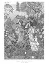 将图片加载到图库查看器,Paire de tapisseries Art Nouveau "La Fête du Printemps" par Eugène Grasset, 1900