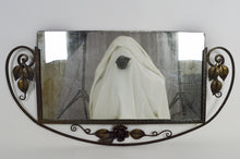 将图片加载到图库查看器,Miroir Art Déco en fer forgé à motif floral
