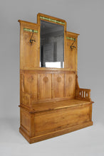 将图片加载到图库查看器,Banc-coffre / vestiaire Italien en chêne sculpté