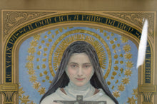 将图片加载到图库查看器,Lithographie Sainte Thérèse de Lisieux par Edgard Maxence, 1927