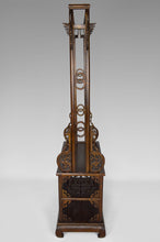 将图片加载到图库查看器,Vestiaire / porte manteau asiatique en bois sculpté de dragons
