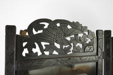 将图片加载到图库查看器,Paravent Shibayama sculpté et marqueté, Japon, ère Meiji, vers 1890